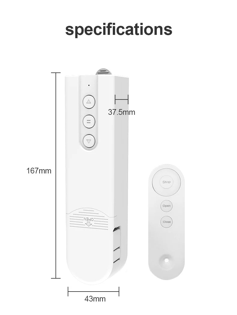 Smart WiFi Curtain Motor – Effortless Luxury with App-Controlled Opening & Closing