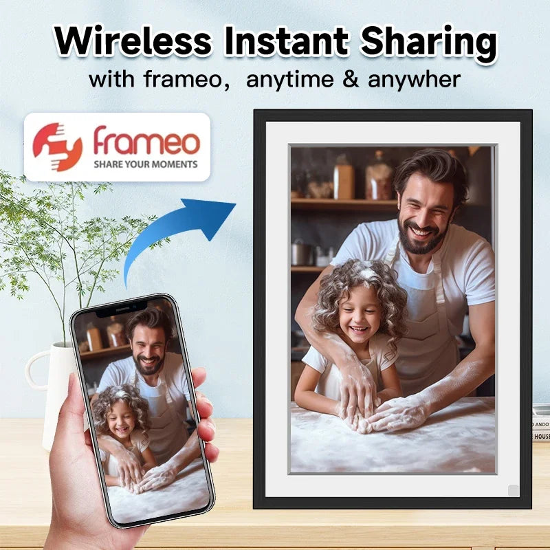 Smart WiFi Photo Frame โ 32GB HD Memories, Anytime