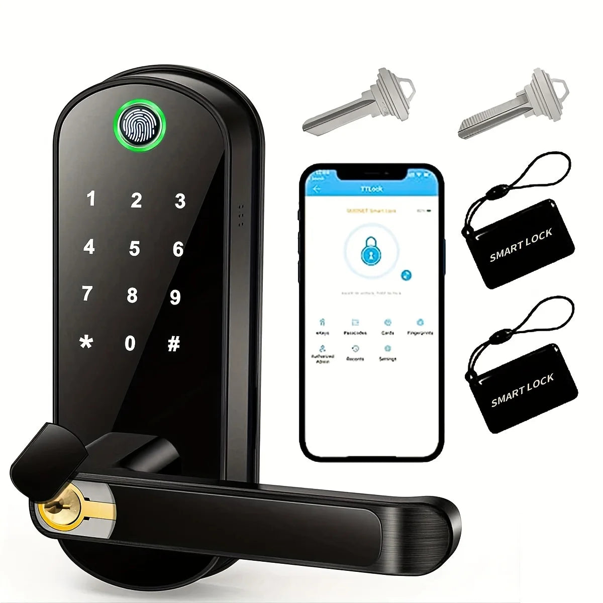 Keyless Smart Door Lock | Fingerprint & Remote Access