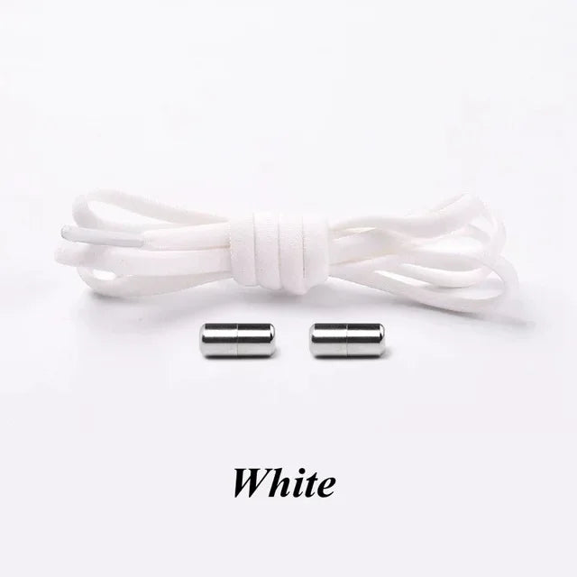 No-Tie Elastic Shoelaces with Metal Lock