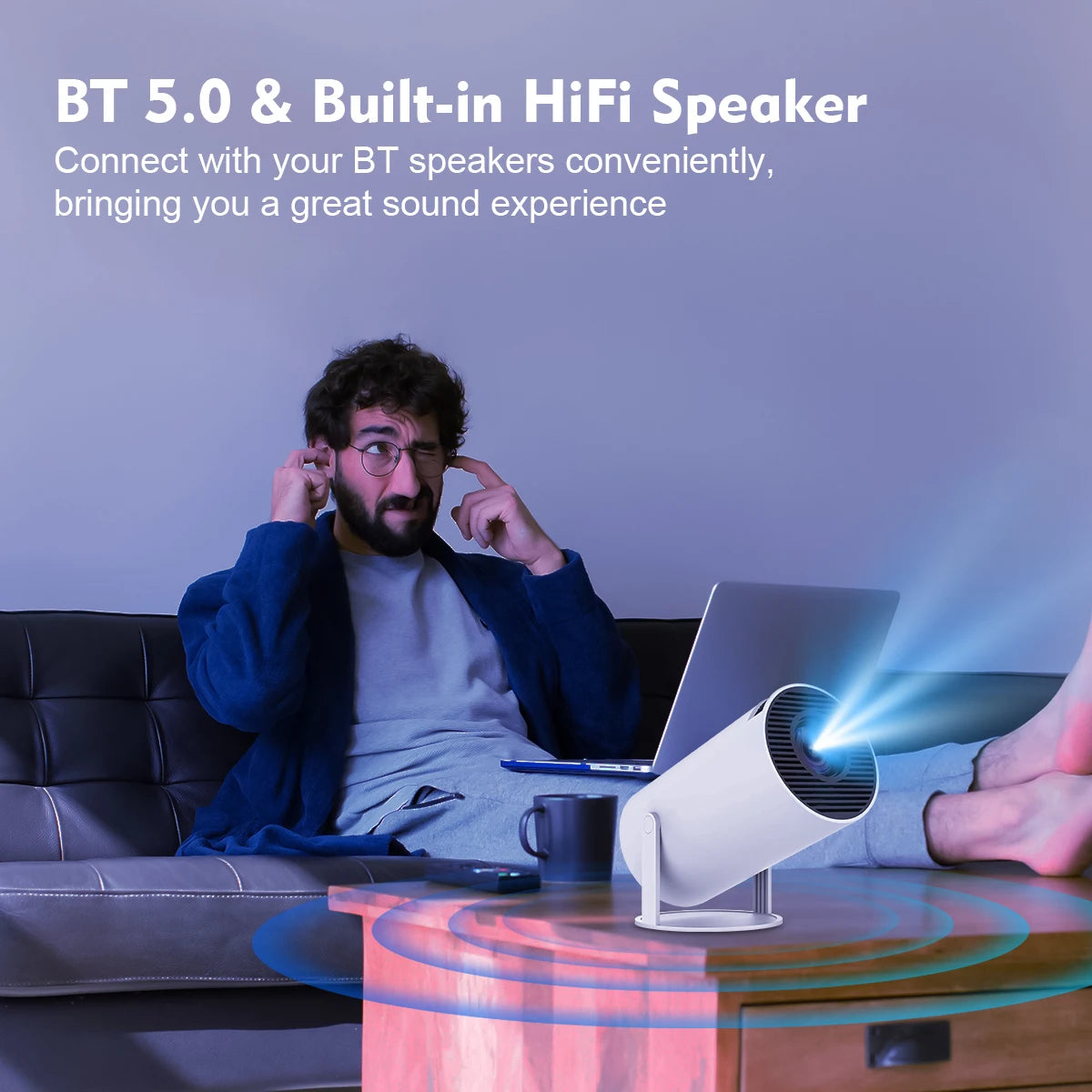 4K Smart Projector by Magcubic | Android 11 & Outdoor-Ready