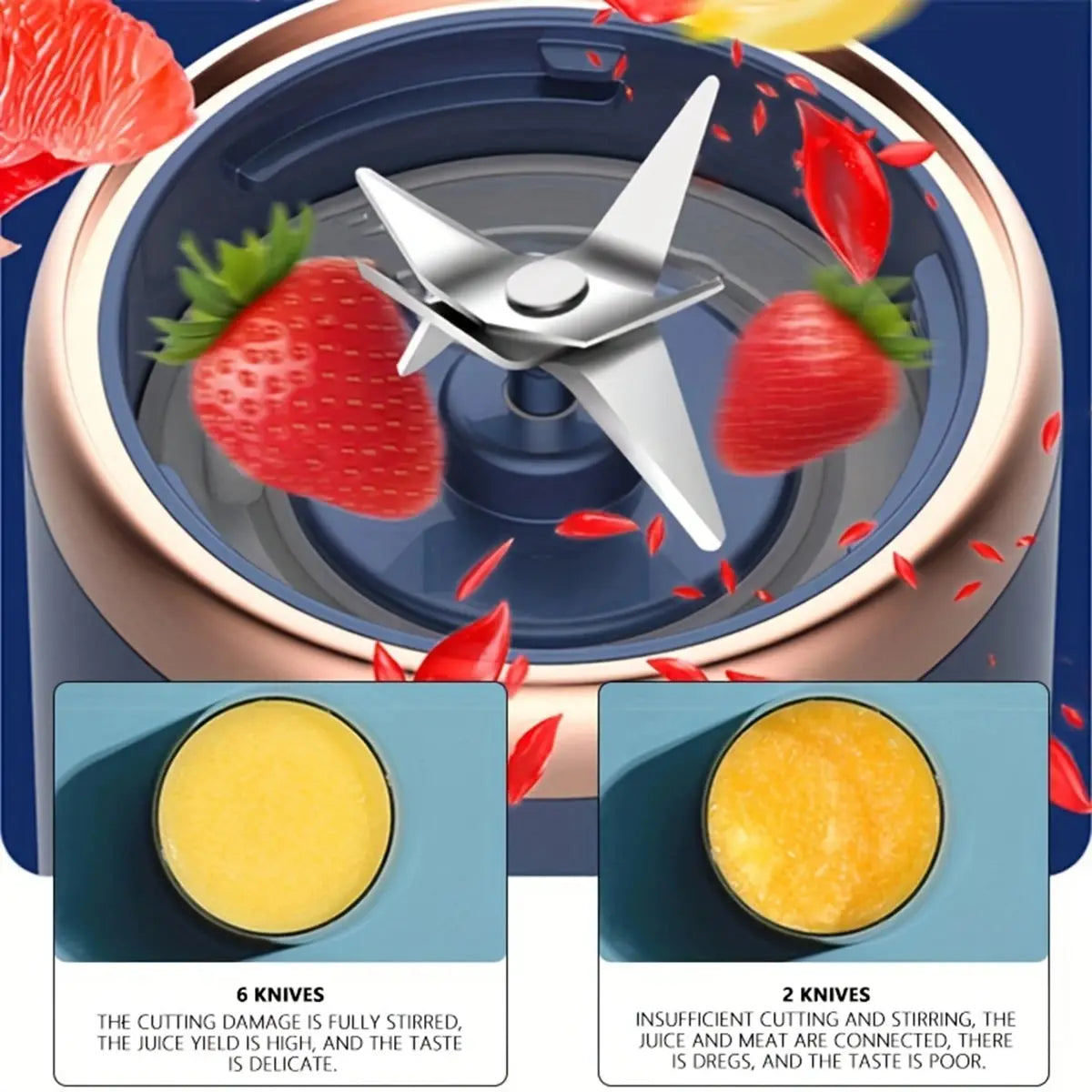 Portable USB Double Cup Juicer Blender – Rechargeable Fruit Mixer & Milkshake Maker