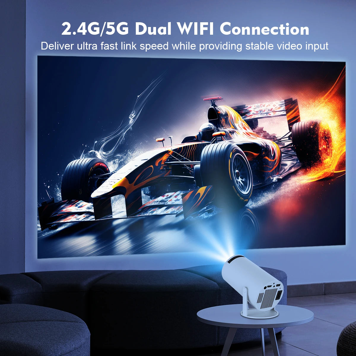 4K Smart Projector by Magcubic | Android 11 & Outdoor-Ready