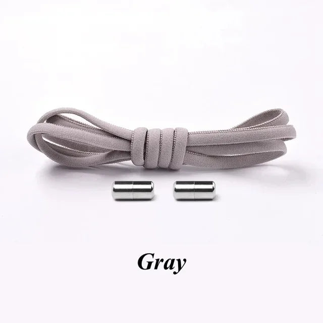 No-Tie Elastic Shoelaces with Metal Lock