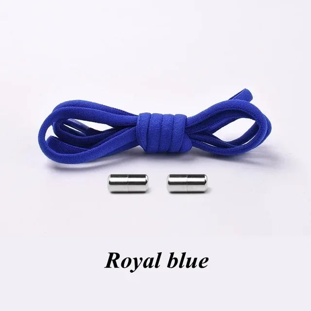 No-Tie Elastic Shoelaces with Metal Lock