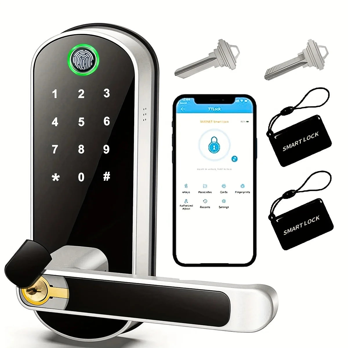 Keyless Smart Door Lock | Fingerprint & Remote Access