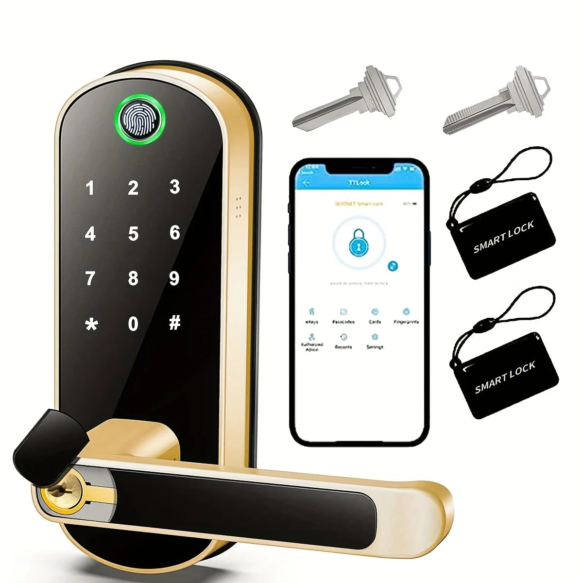 Keyless Smart Door Lock | Fingerprint & Remote Access