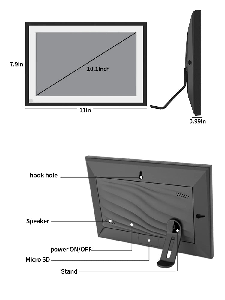 Smart WiFi Photo Frame โ 32GB HD Memories, Anytime