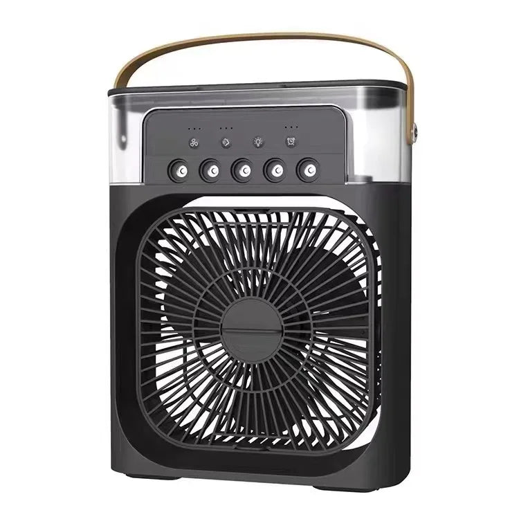 Portable Air Conditioner Fan - USB Electric Fan, LED Night Light, Water Mist Humidifier