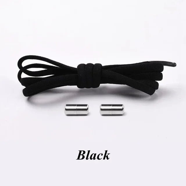No-Tie Elastic Shoelaces with Metal Lock