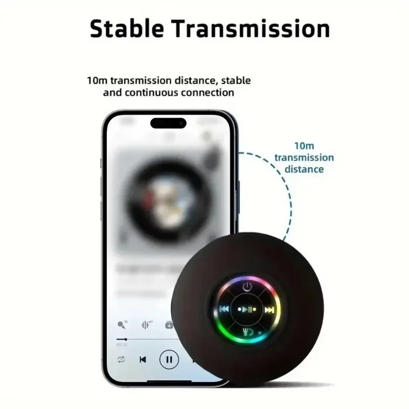 Mini Bluetooth Waterproof Speaker with LED Lights