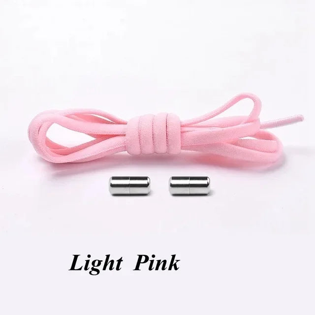 No-Tie Elastic Shoelaces with Metal Lock