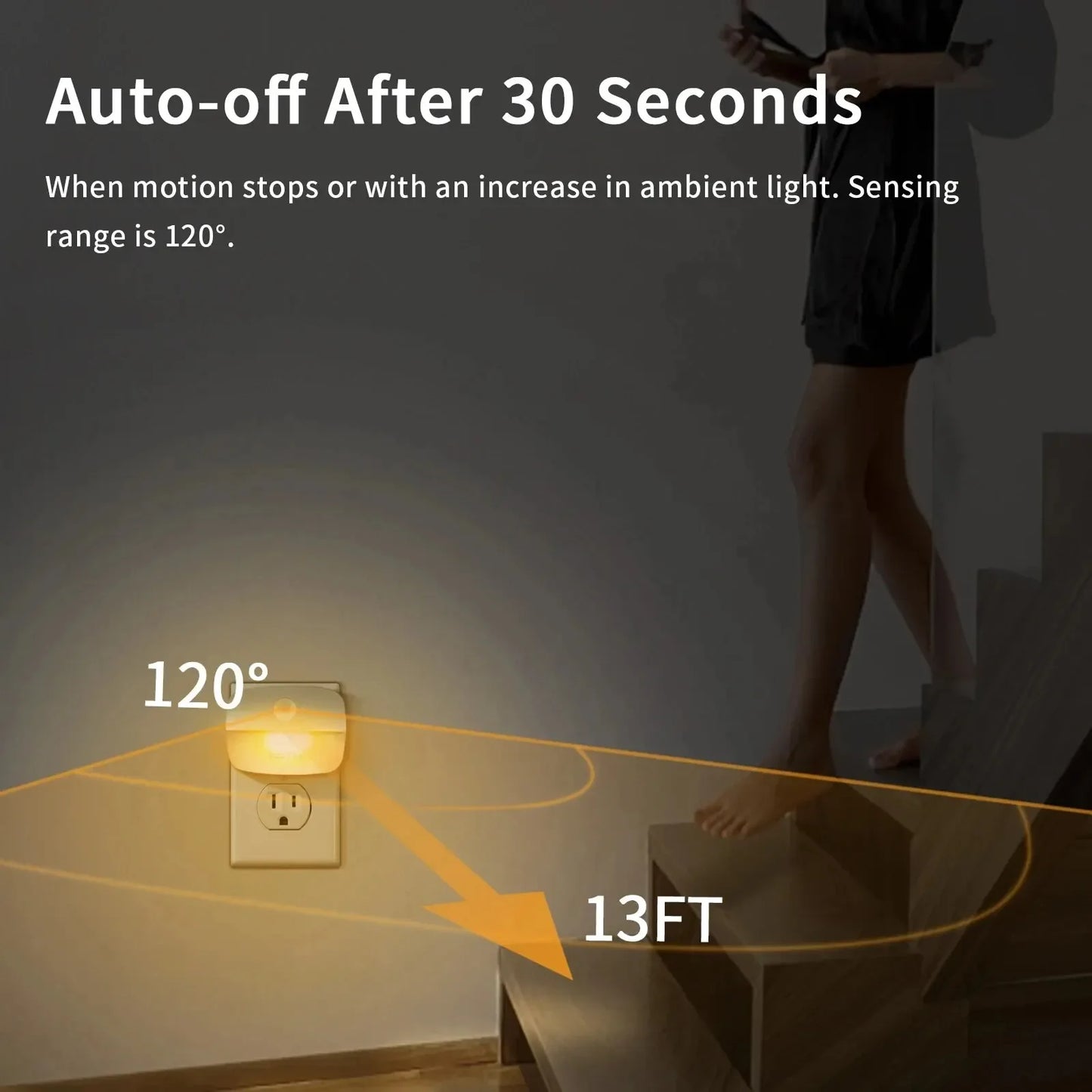 Smart Motion Sensor Night Light – Gentle Illumination for Every Step