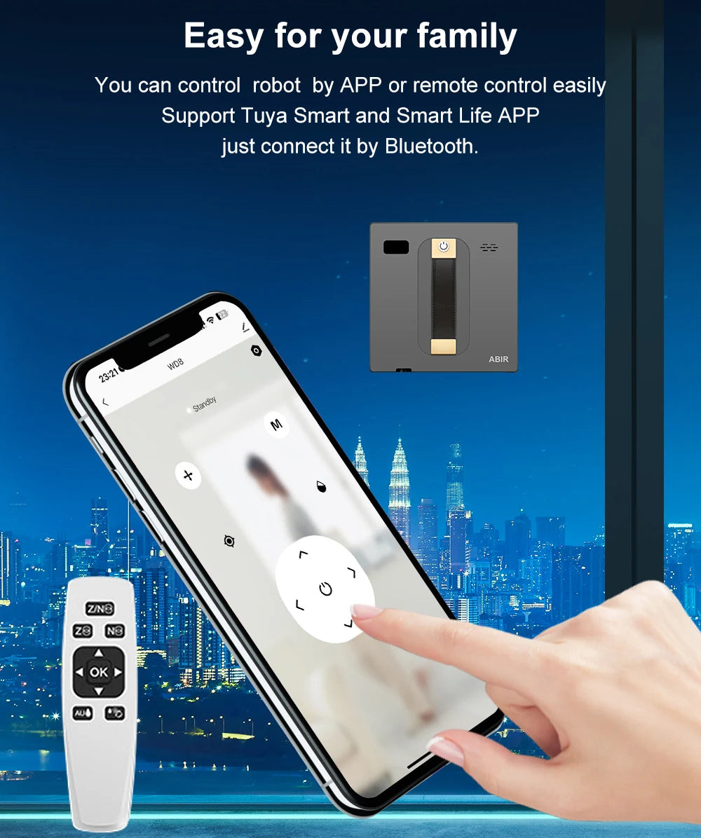Smart Window Wizard | Dual Spray, Laser Precision & Hands-Free Glass Perfection
