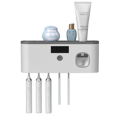 Smart Oral Care Station – UV Sterilizer & Toothpaste Dispenser
