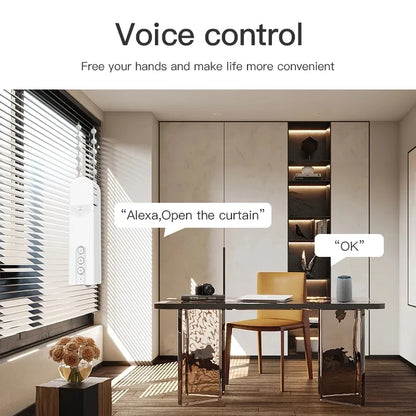 Smart WiFi Curtain Motor – Effortless Luxury with App-Controlled Opening & Closing