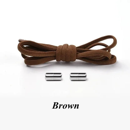 No-Tie Elastic Shoelaces with Metal Lock