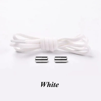 No-Tie Elastic Shoelaces with Metal Lock