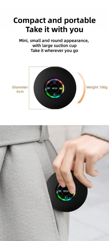 Mini Bluetooth Waterproof Speaker with LED Lights