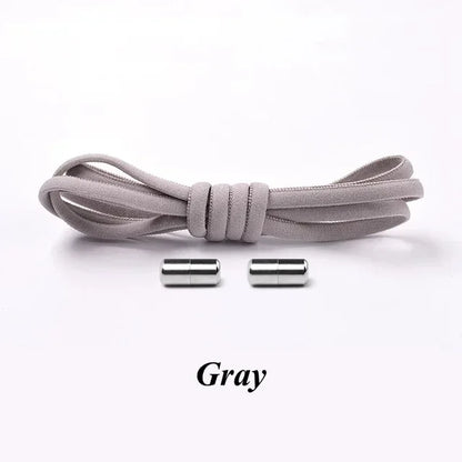 No-Tie Elastic Shoelaces with Metal Lock
