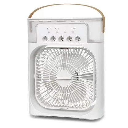 Portable Air Conditioner Fan - USB Electric Fan, LED Night Light, Water Mist Humidifier