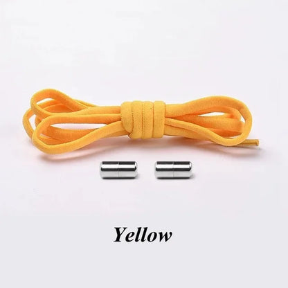 No-Tie Elastic Shoelaces with Metal Lock