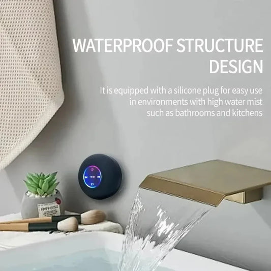 Mini Bluetooth Waterproof Speaker with LED Lights