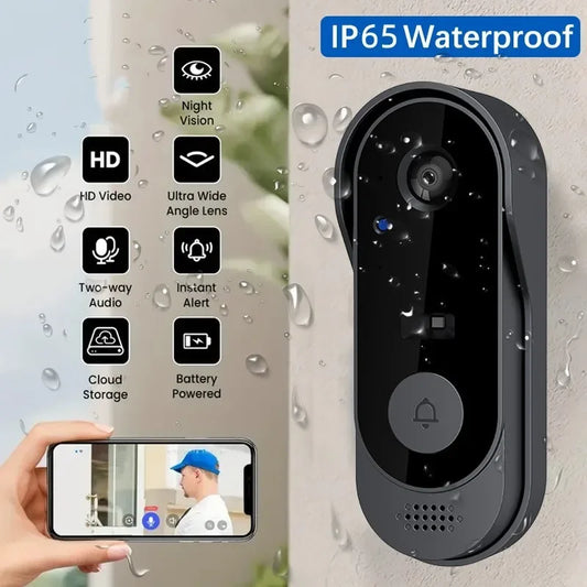 Wireless Video Doorbell with HD Camera & Intercom
