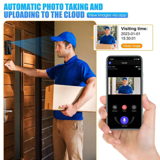 Wireless Video Doorbell with HD Camera & Intercom