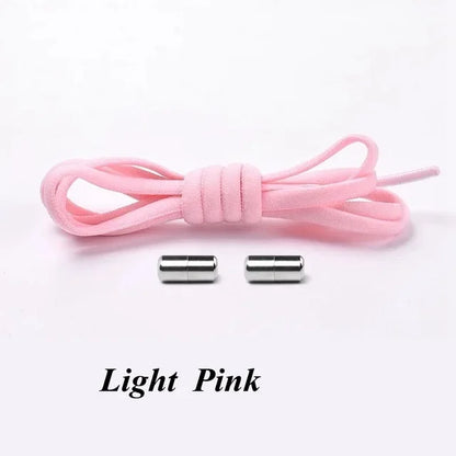 No-Tie Elastic Shoelaces with Metal Lock