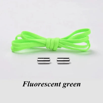 No-Tie Elastic Shoelaces with Metal Lock